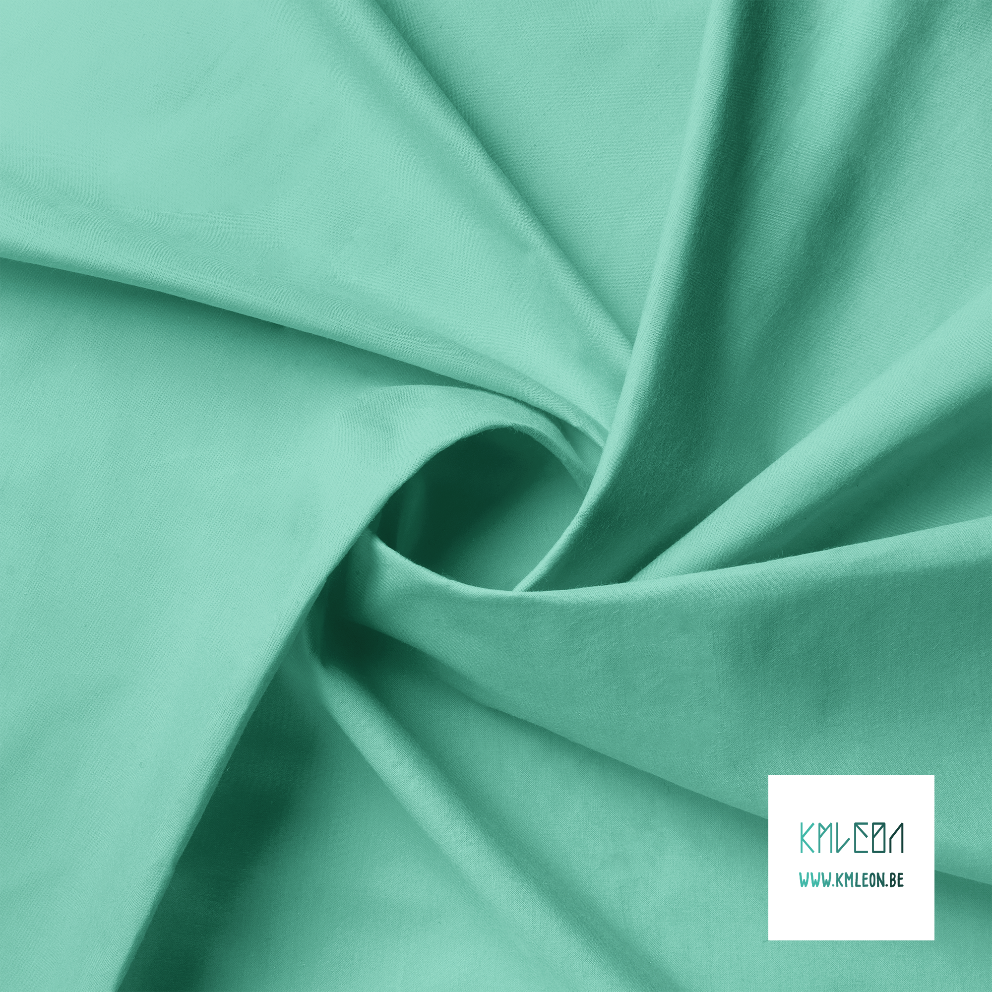 Solid seafoam green fabric
