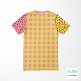 Gingham and strawberries cut and sew t-shirt