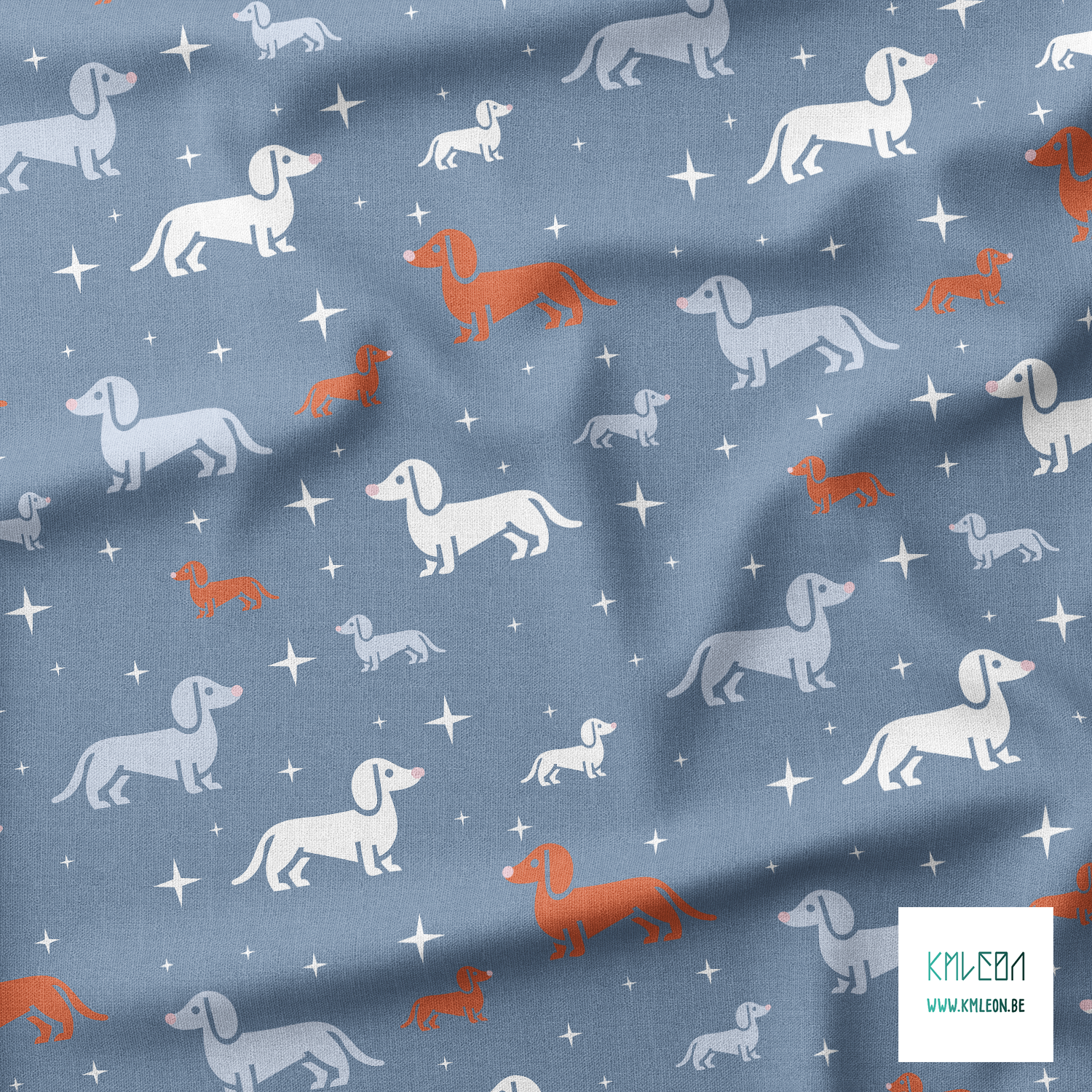 Dachshunds fabric