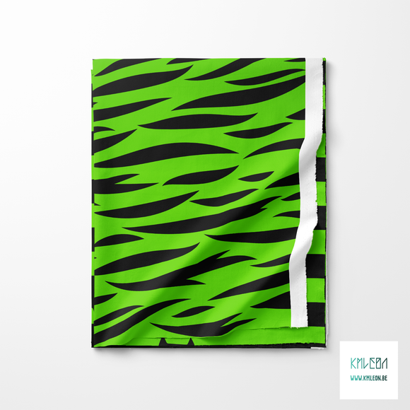 Black tiger stripes fabric