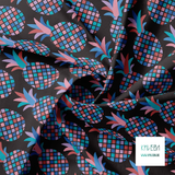 Mosaic pineapples fabric