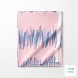 Purple and blue brush strokes fabric