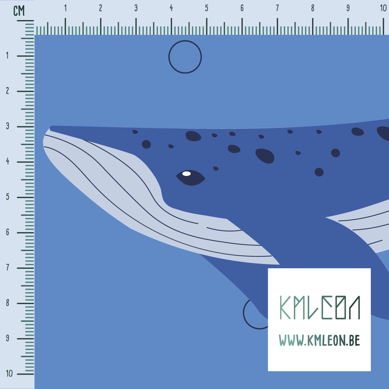 Whales fabric