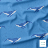 Whales fabric