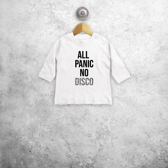 'All panic no disco' baby longsleeve shirt