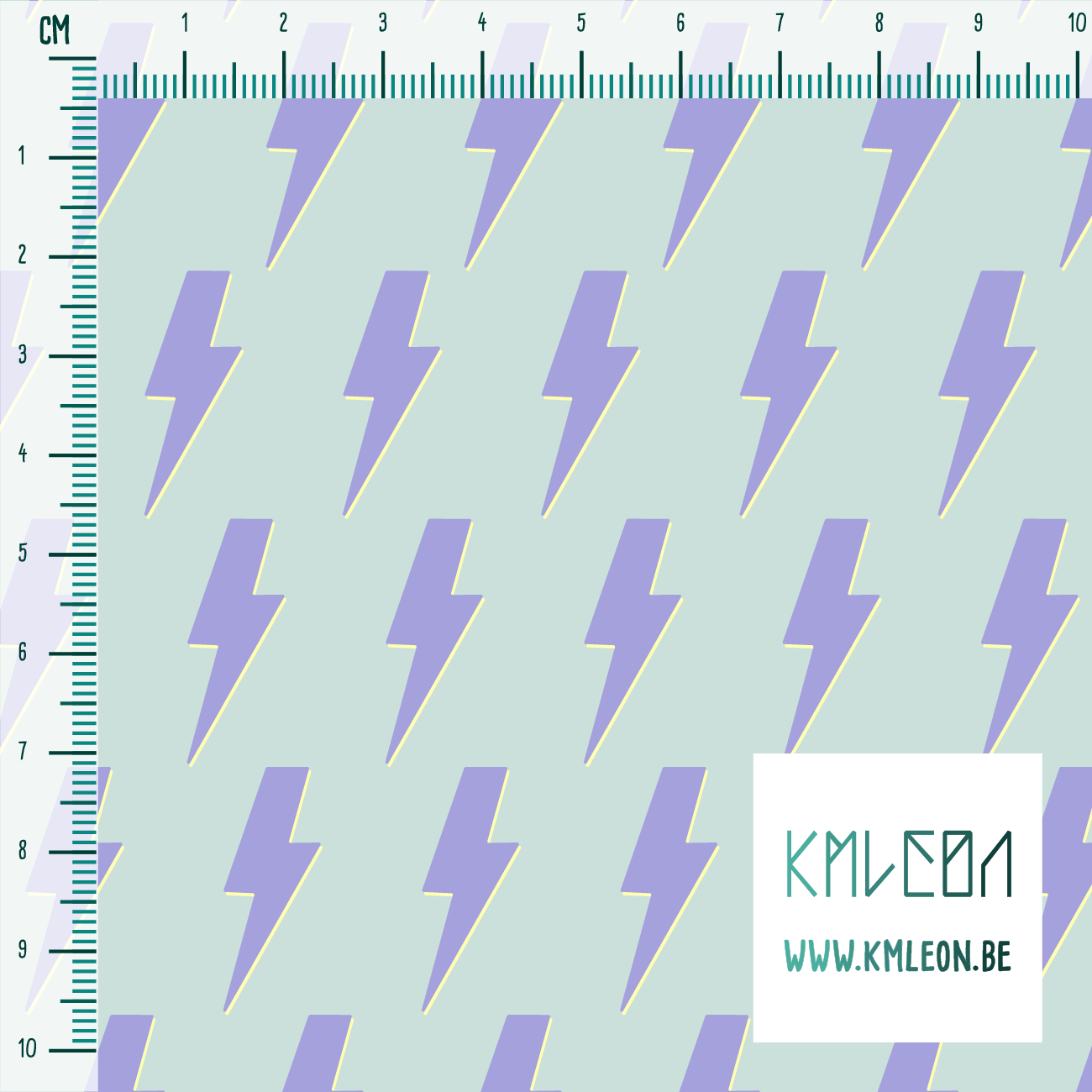 Purple lightening bolts fabric