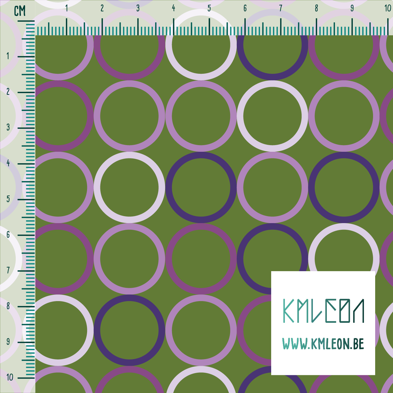 Random purple circles fabric