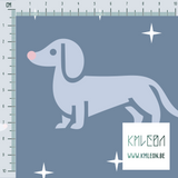 Dachshunds fabric