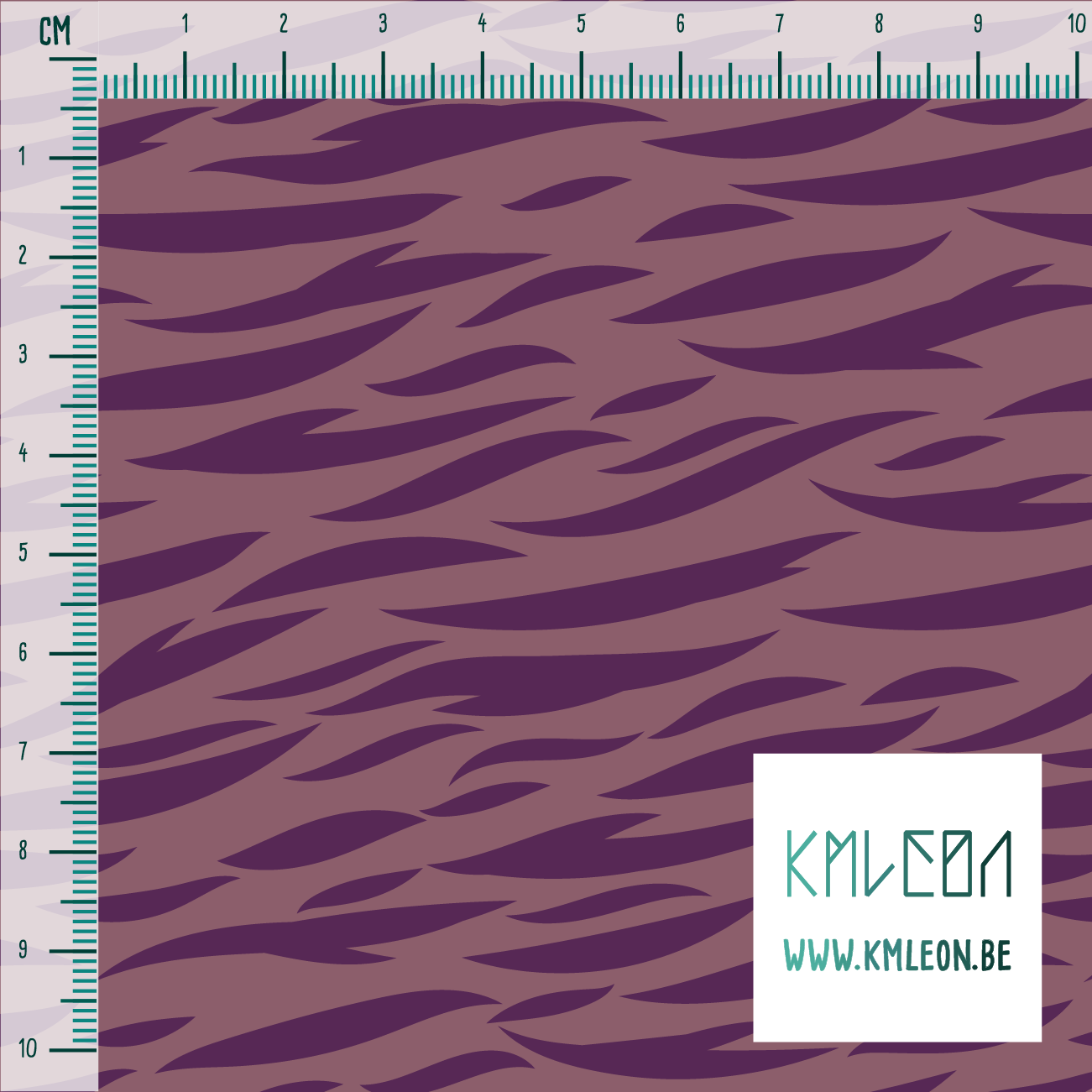 Purple tiger stripes fabric