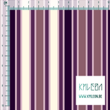 Pink, purple and cream vertical stripes fabric