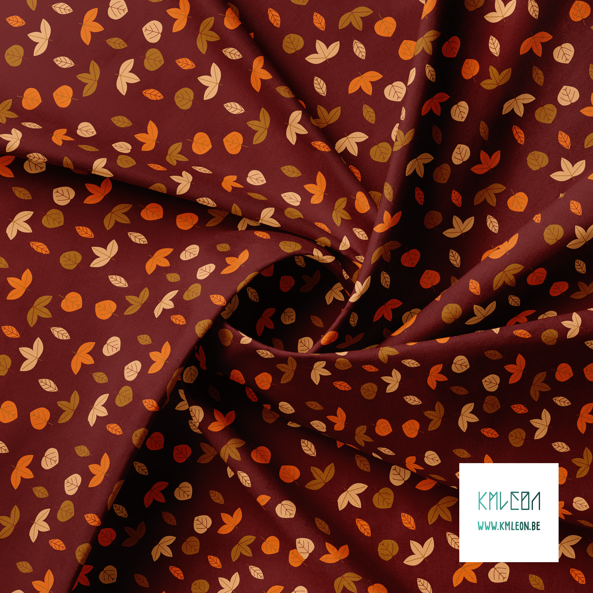 Autumn leaves fabric