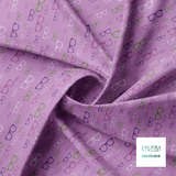 Purple and green glasses fabric