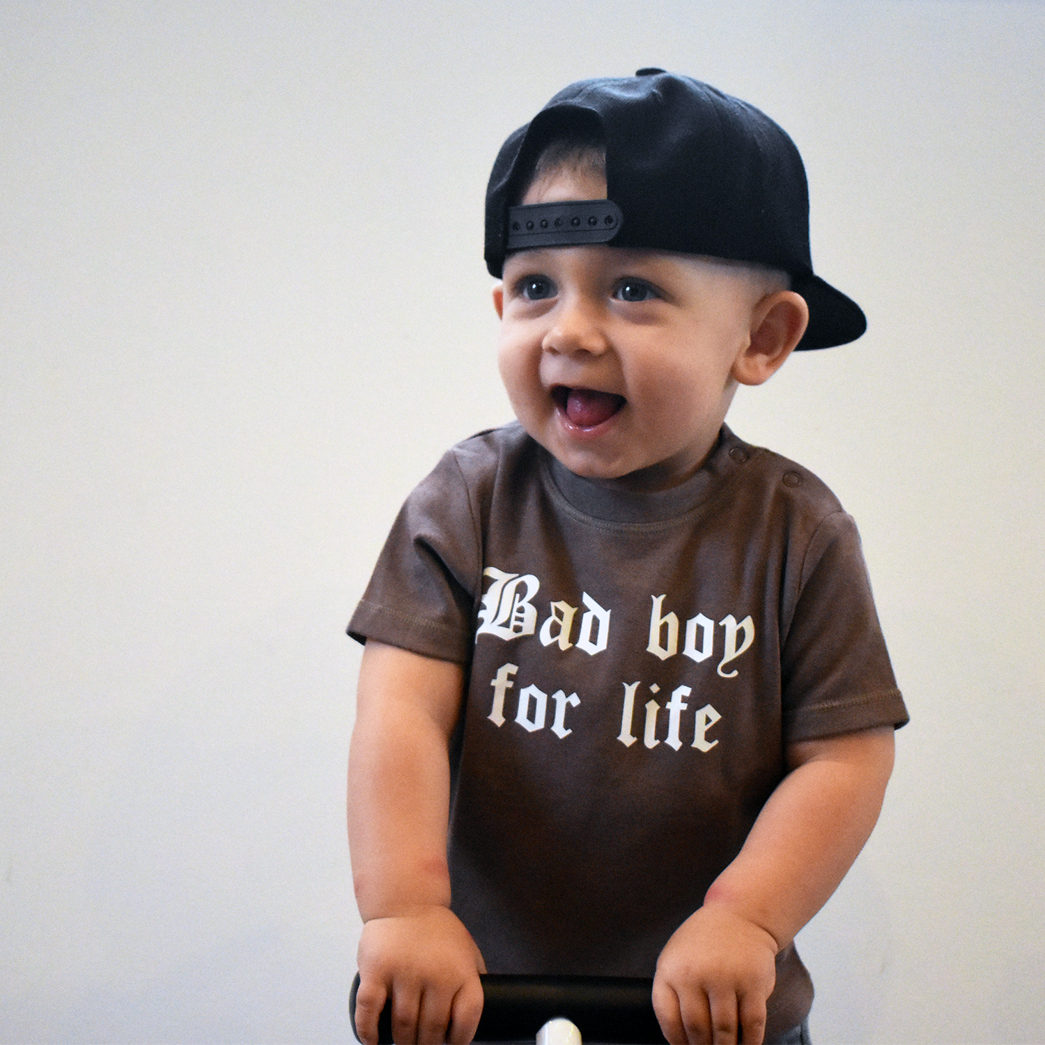 'Bad boy for life' baby shortsleeve shirt