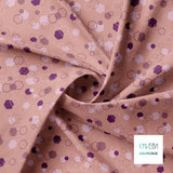 Random pink and purple octagons fabric