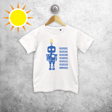 Robot magic kids shortsleeve shirt