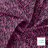 Pink tiger stripes fabric