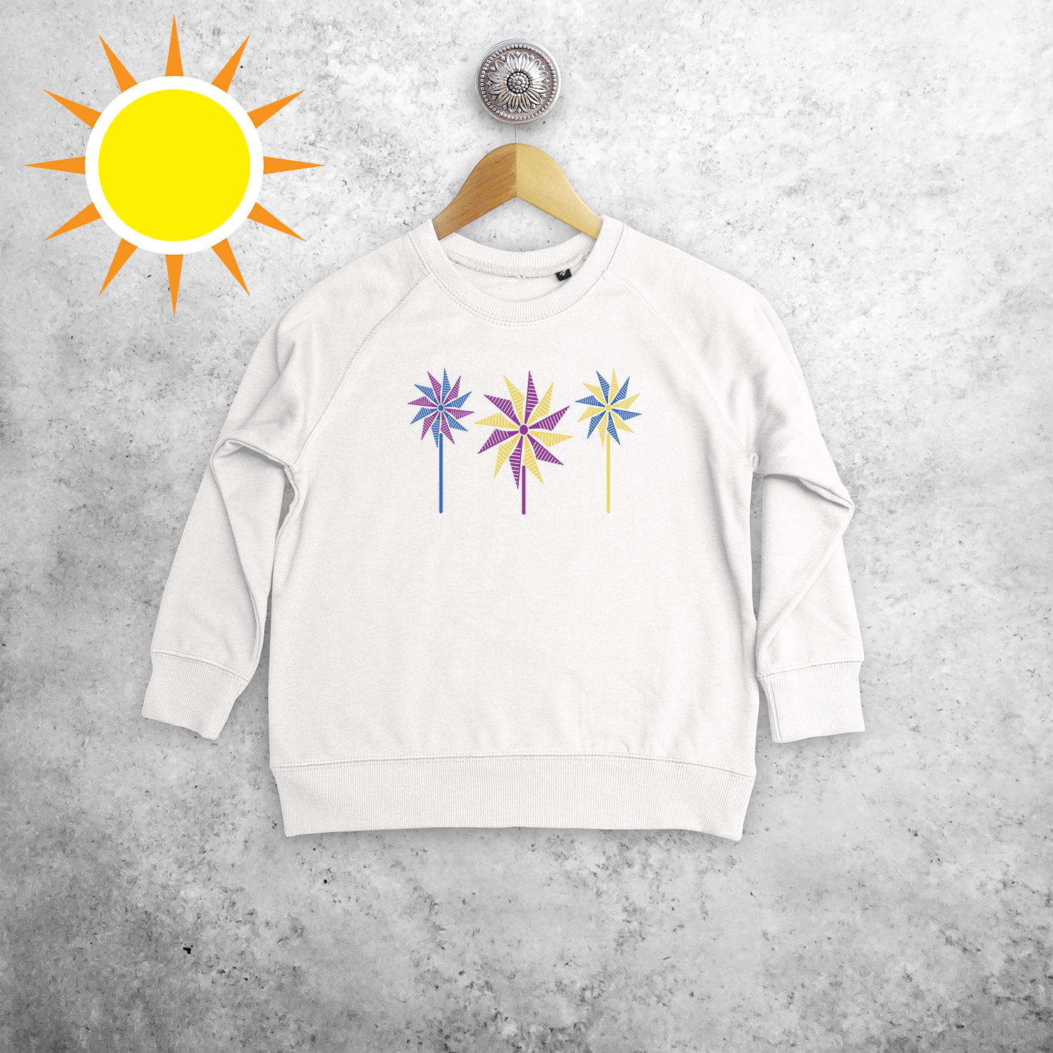 Pinwheels magic kids sweater