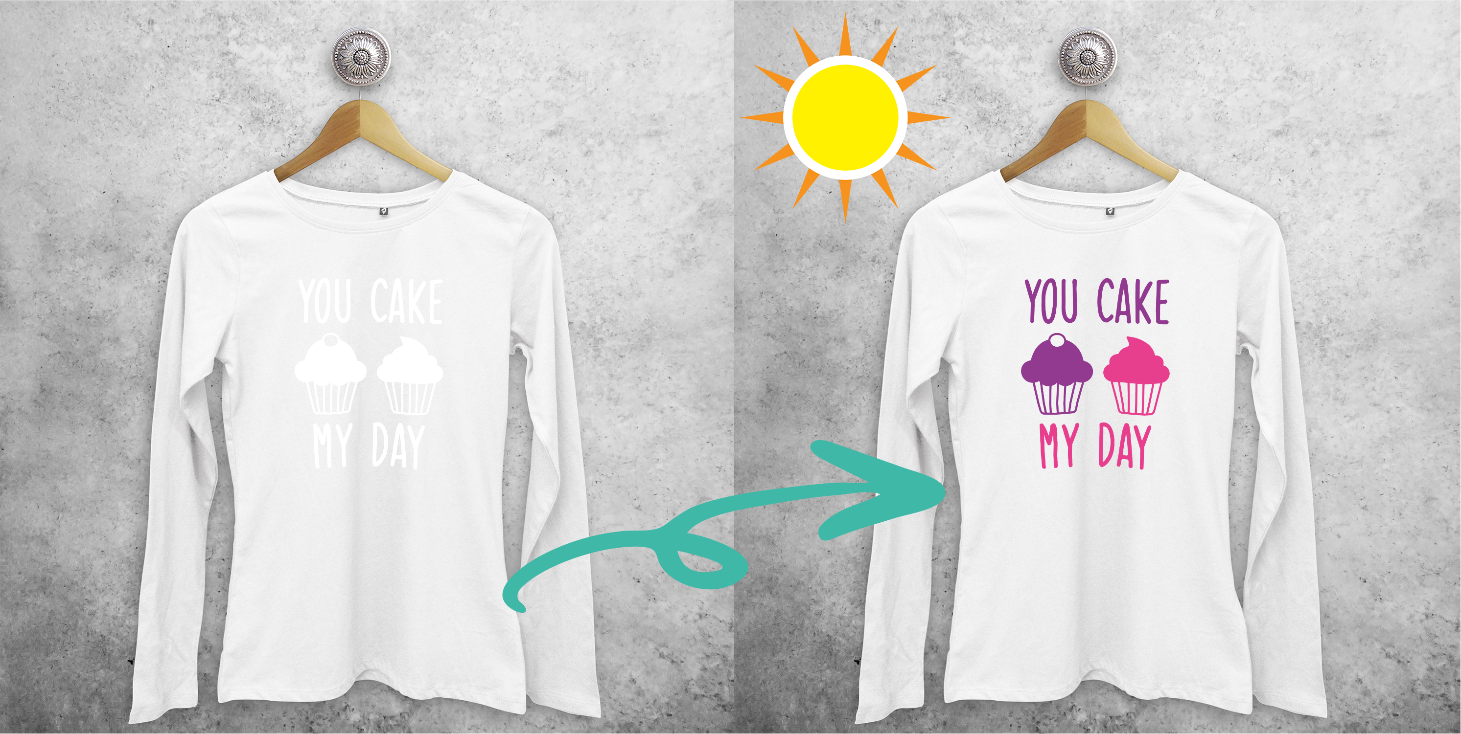 'You cake my day' magic adult longsleeve shirt