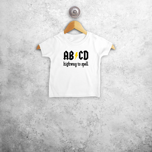 'ABCD - Highway to spell' baby shortsleeve shirt