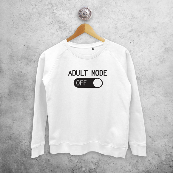 'Adult mode off' sweater