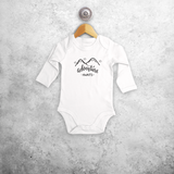 'Adventure awaits' baby longsleeve bodysuit