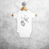 Astronaut baby shortsleeve bodysuit