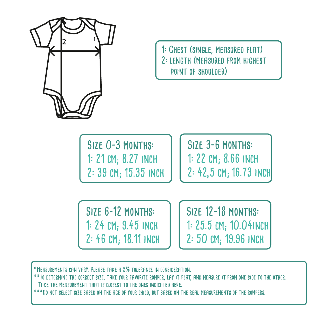 'Vintage' baby kruippakje met korte mouwen