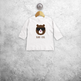 'Beary cool' baby longsleeve shirt