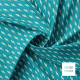 Mint green lightening bolts fabric