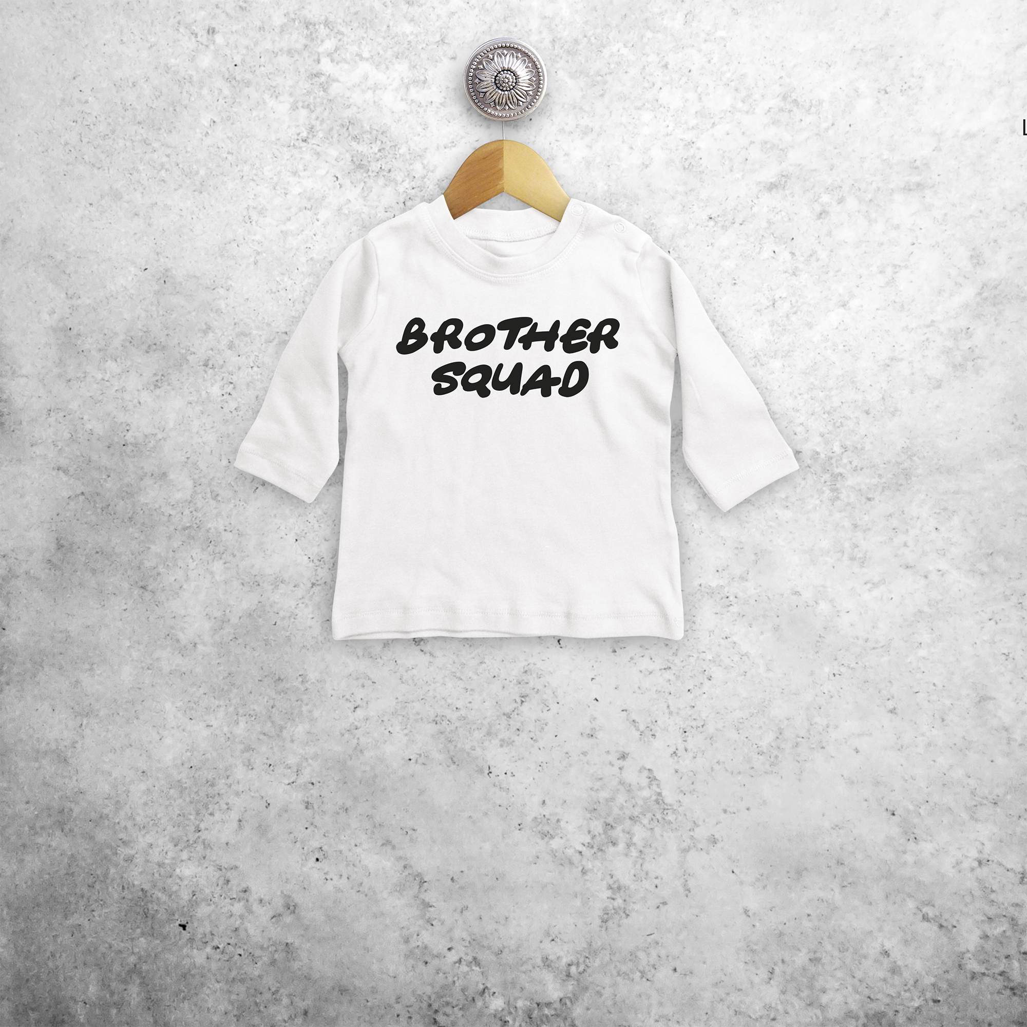 'Brother squad' baby longsleeve shirt