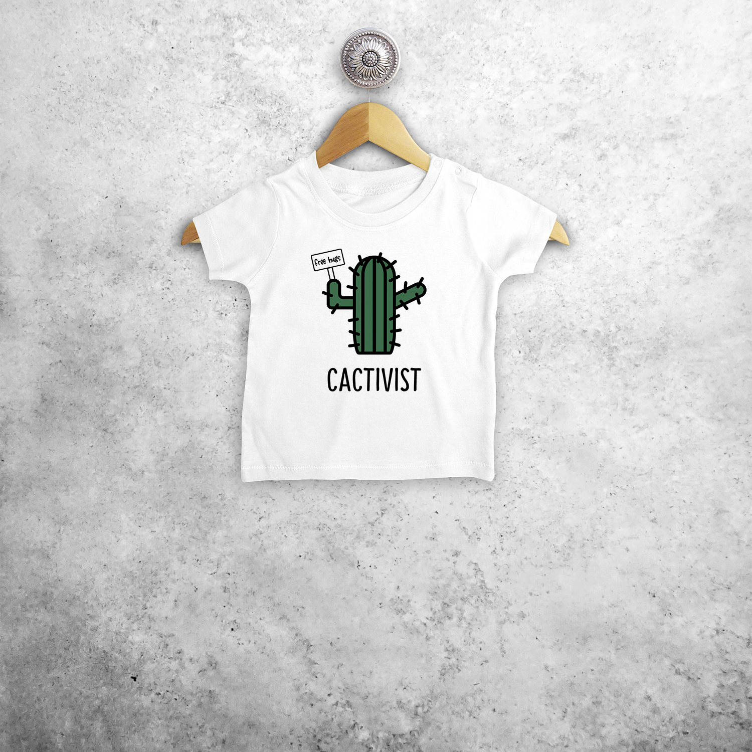 'Cactivist' baby shortsleeve shirt