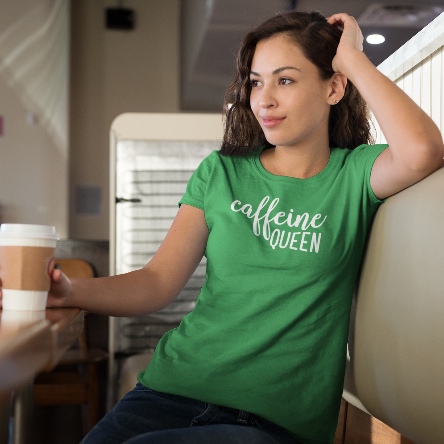 'Caffeine queen' adult shirt