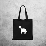 Dino glow in the dark tote bag