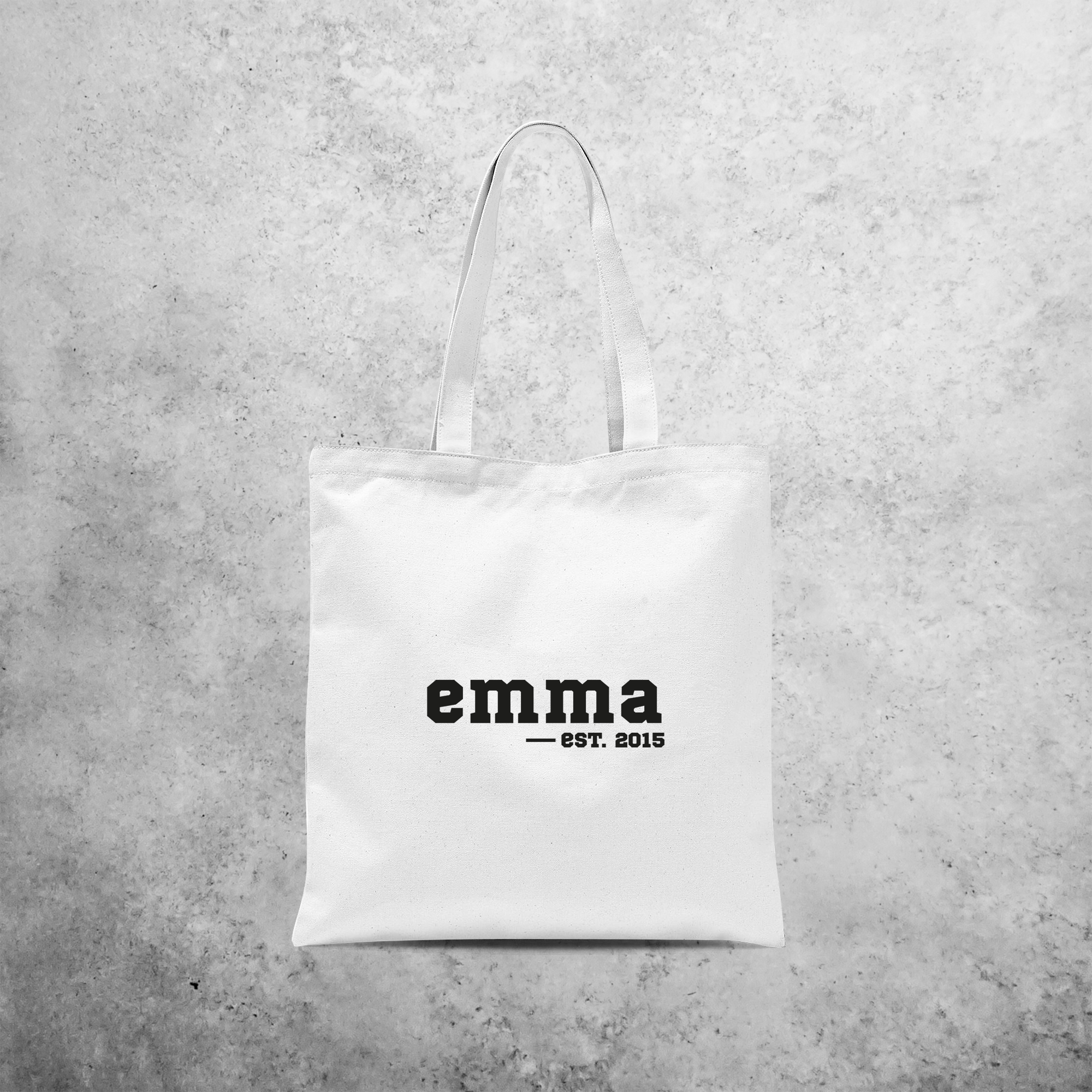 '-est.' tote bag