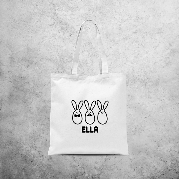 Fancy bunnies tote bag