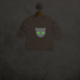 Cat glow in the dark baby sweater