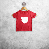 Cat glow in the dark baby shortsleeve shirt