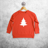 Christmas tree glow in the dark kids sweater