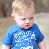 Fancy bunnies baby shortsleeve shirt