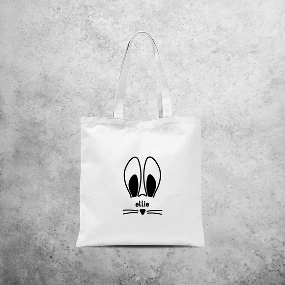 Bunny ears tote bag