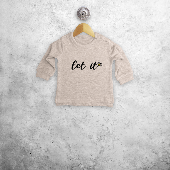 'Let it bee' baby sweater