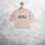 'Level... - Press start' baby sweater