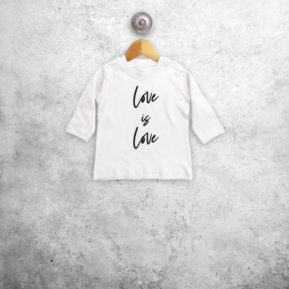 'Love is love' baby longsleeve shirt