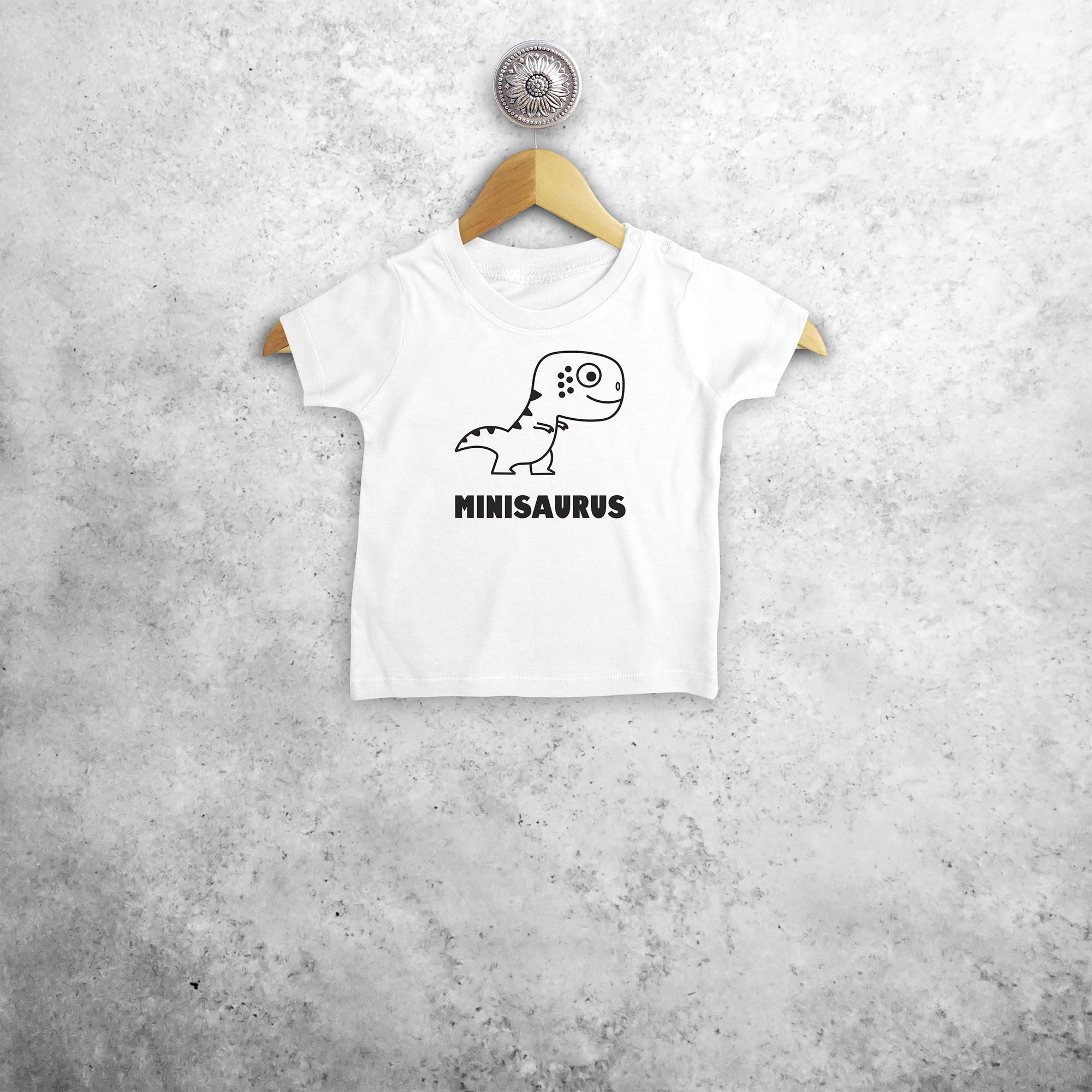 'Minisaurus' baby shortsleeve shirt