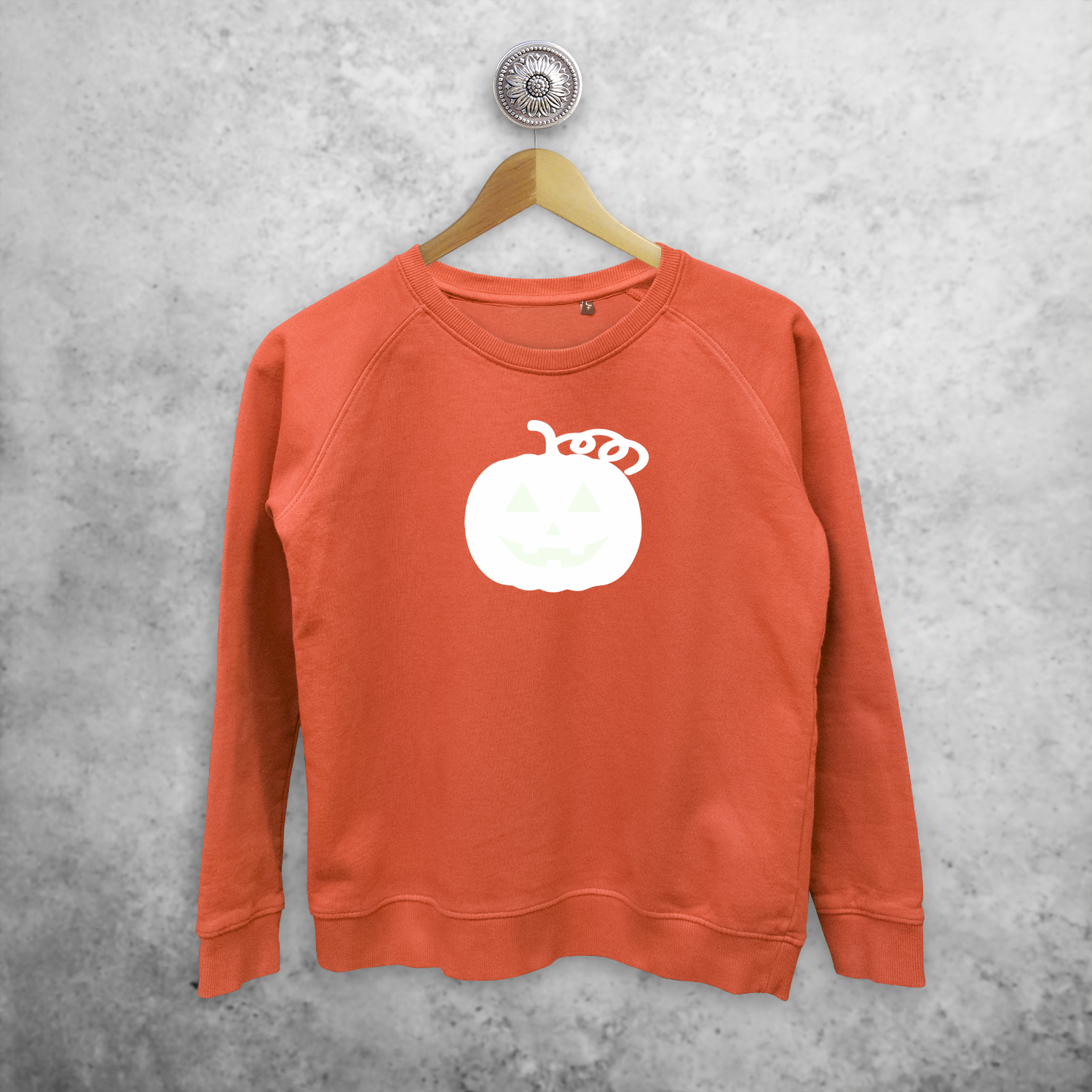 Pumpkin glow in the dark sweater