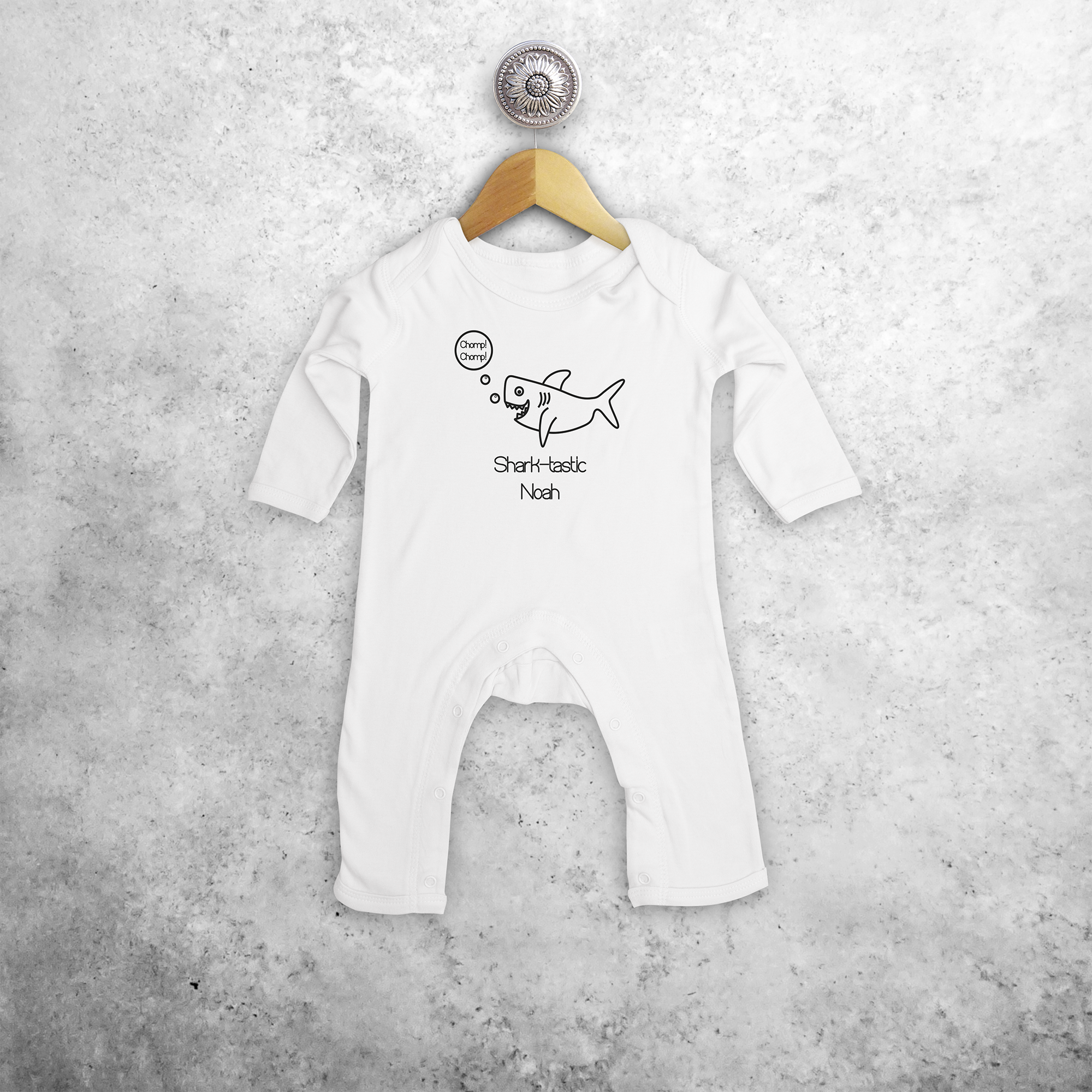 Sharktastic baby romper