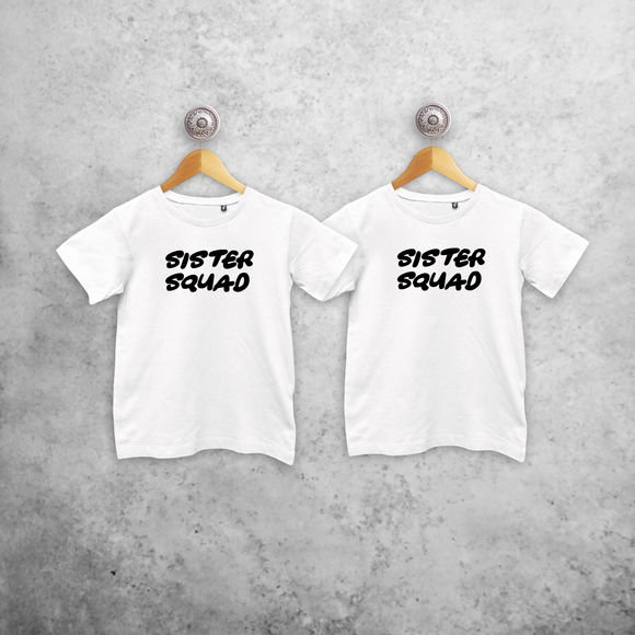 'Sister squad' kids sibling shirts