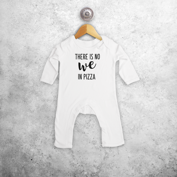 'There is no we in pizza' baby romper