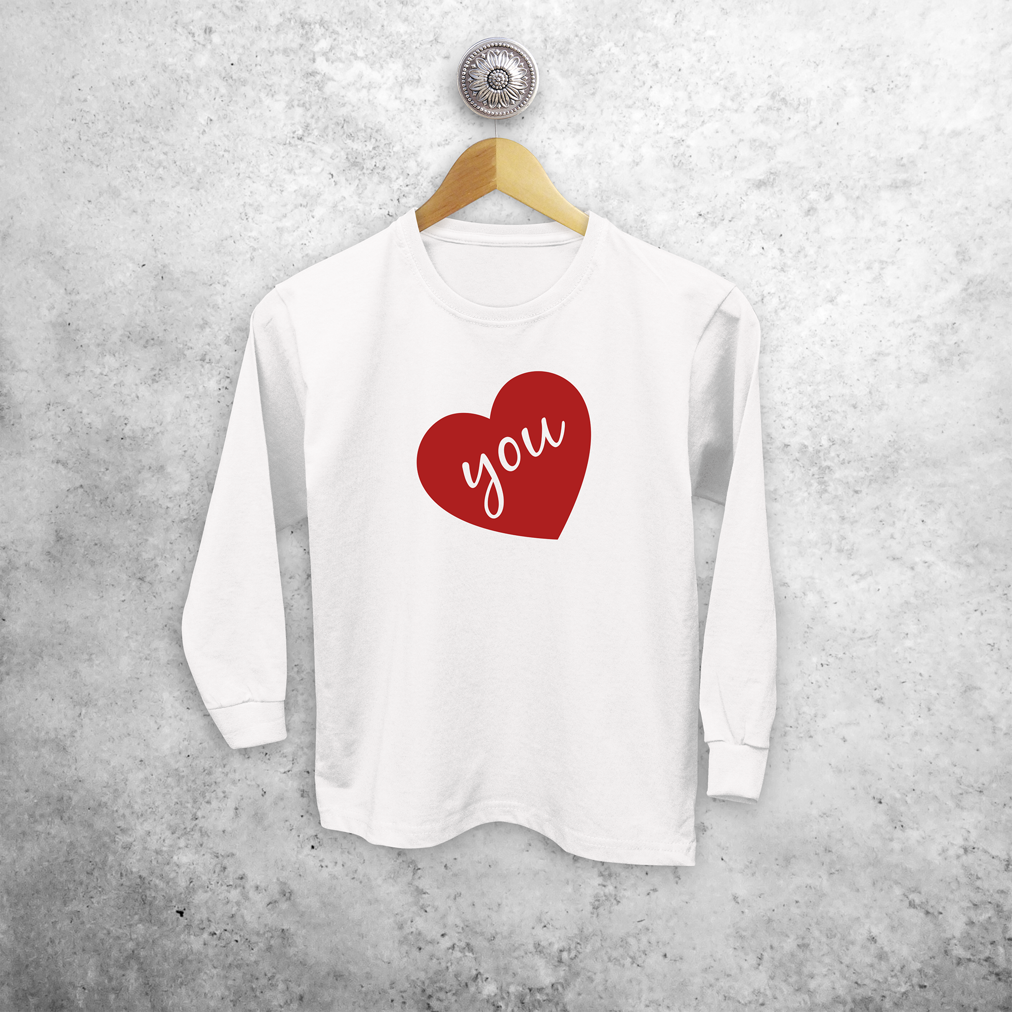 Big heart kids longsleeve shirt