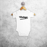 'Vintage' baby kruippakje met korte mouwen